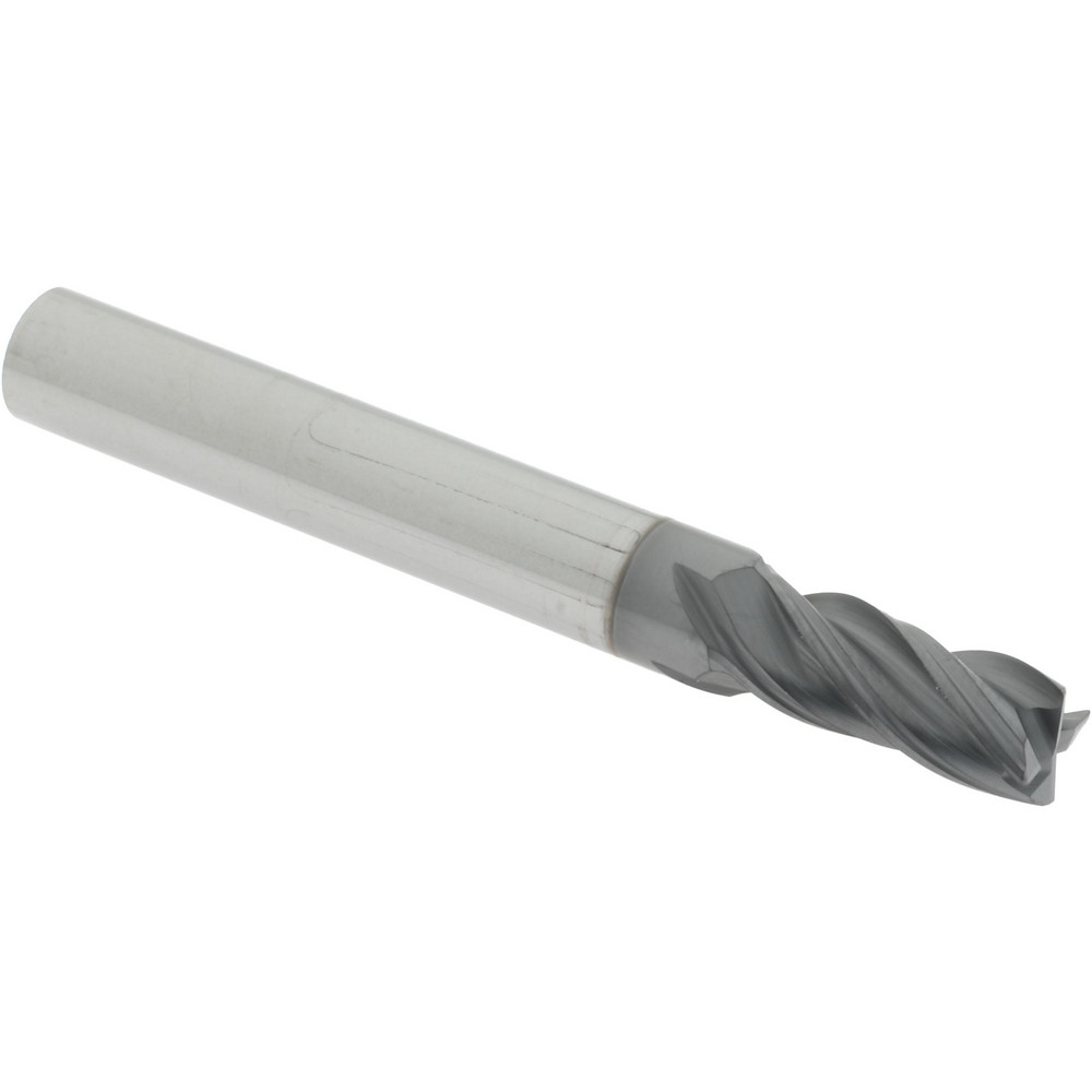 95168469 Corner Radius End Mill: 0.2813" Dia, 5/8" LOC, 0.0150" Radius, 4 Flute, Solid Carbide  