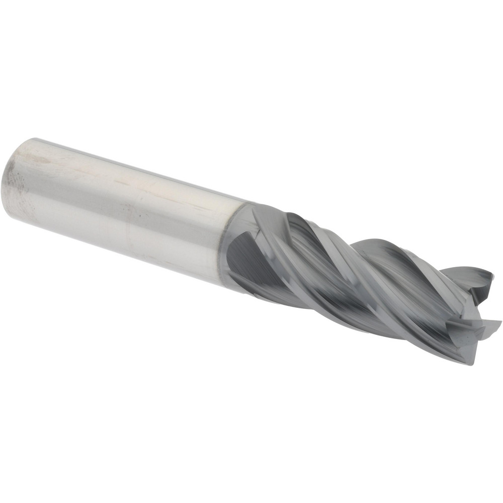 95168296 Corner Radius End Mill: 1/2" Dia, 1-1/4" LOC, 0.0200" Radius, 4 Flute, Solid Carbide  