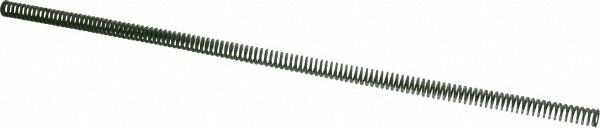 Die Spring: 3/8" Hole Dia, 3/16" Rod Dia, 12" Free Length, Green