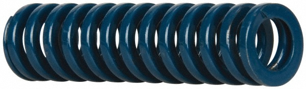 Die Spring: 5/8" Hole Dia, 11/32" Rod Dia, 2-1/2" Free Length, Blue