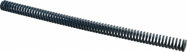Die Spring: 3/4" Hole Dia, 3/8" Rod Dia, 12" Free Length, Blue