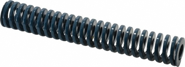 Die Spring: 1" Hole Dia, 1/2" Rod Dia, 6" Free Length, Blue
