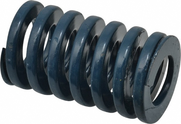 Die Spring: 1-1/2" Hole Dia, 3/4" Rod Dia, 2-1/2" Free Length, Blue