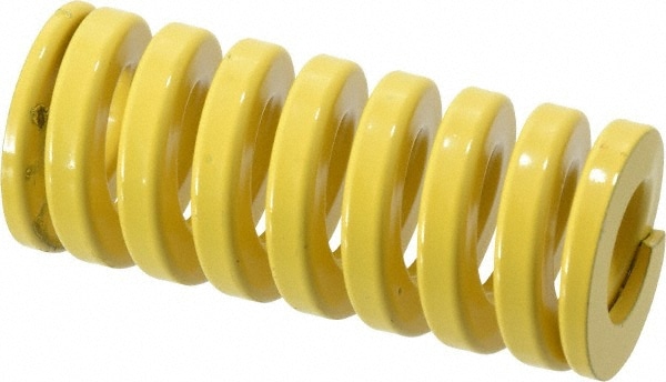 Dayton Lamina 9-2414-36 Die Spring: 1-1/2" Hole Dia, 3/4" Rod Dia, 3-1/2" Free Length, Yellow Image