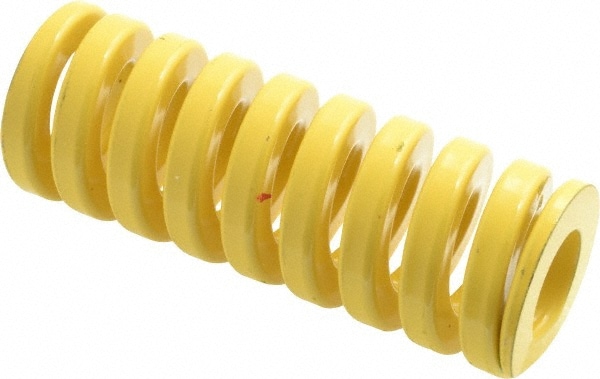 Dayton Lamina 9-2416-36 Die Spring: 1-1/2" Hole Dia, 3/4" Rod Dia, 4" Free Length, Yellow Image