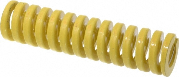 Dayton Lamina 9-2424-36 Die Spring: 1-1/2" Hole Dia, 3/4" Rod Dia, 6" Free Length, Yellow 