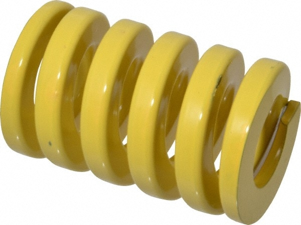 Dayton Lamina 9-3212-36 Die Spring: 2" Hole Dia, 1" Rod Dia, 3" Free Length, Yellow Image