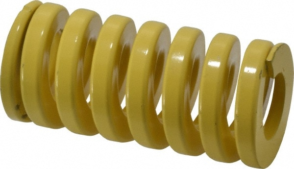 Dayton Lamina 9-3216-36 Die Spring: 2" Hole Dia, 1" Rod Dia, 4" Free Length, Yellow Image