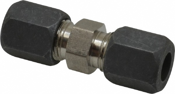 Made in USA F-6-U Compression Tube Union: 9/16-18" Thread, Compression x Compression Image