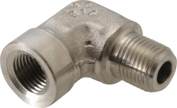 Made in USA - 1/8" 316 Stainless Steel Pipe Fitting - 76040799 - MSC