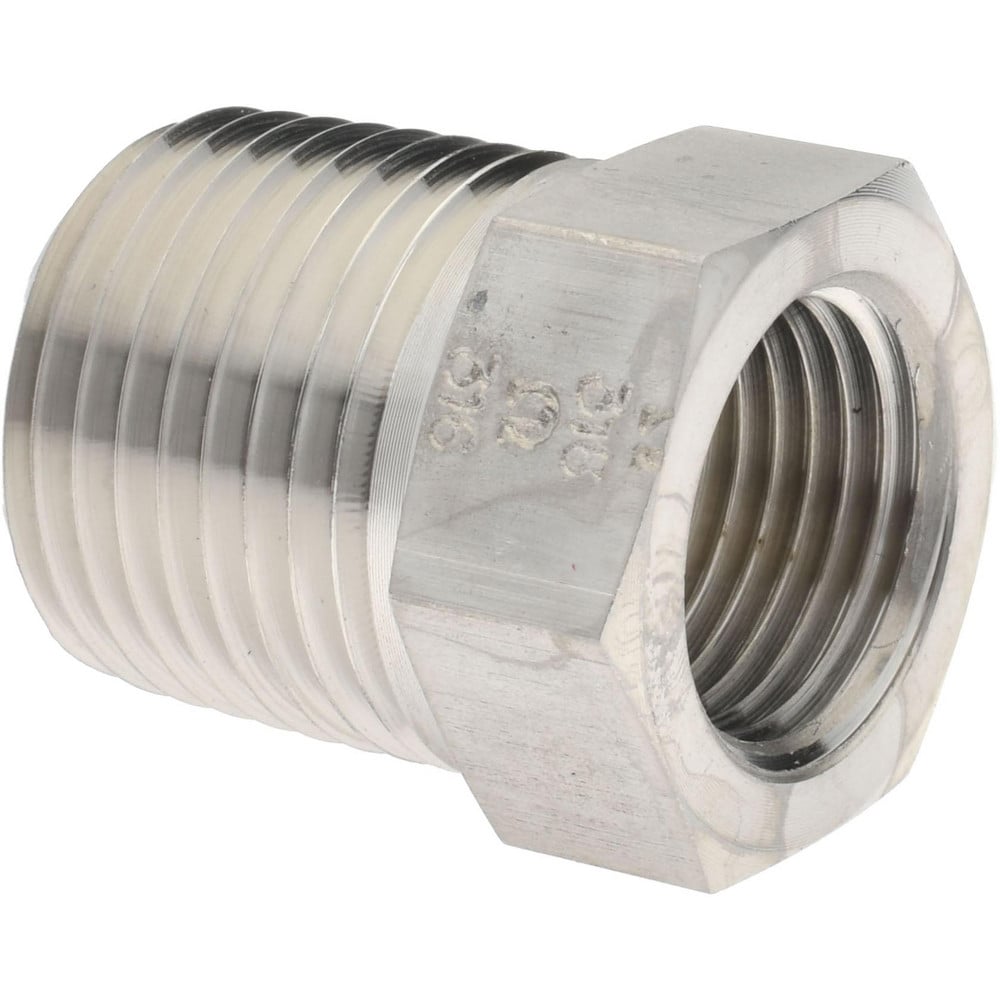 Made in USA - Pipe Bushing: 1/2 x 3/8