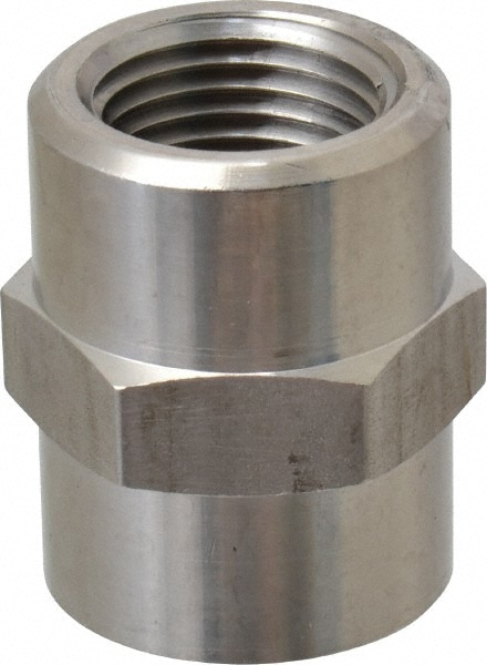 Made in USA P-1 1/4-HC Pipe Coupling: 1-1/4" Fitting, 316 Stainless Steel Image