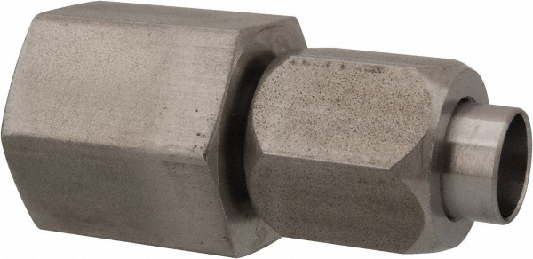 Made in USA TX-6-6-FC-A Stainless Steel Flared Tube Connector: 3/8" Tube OD, 3/8-18 Thread, 37 &deg; Flared Angle Image