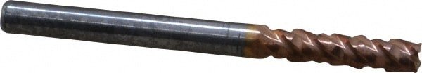 ProMax 120-00812 Corner Radius End Mill: 1/8" Dia, 1/2" LOC, 0.01" Radius, 4 Flutes, Solid Carbide Image