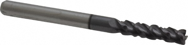 ProMax 120-00814 Corner Radius End Mill: 1/8" Dia, 1/2" LOC, 0.01" Radius, 4 Flutes, Solid Carbide Image