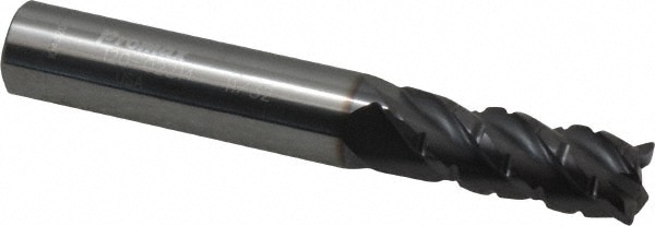 ProMax 120-02214 Corner Radius End Mill: 0.3438" Dia, 7/8" LOC, 0.02" Radius, 4 Flutes, Solid Carbide Image