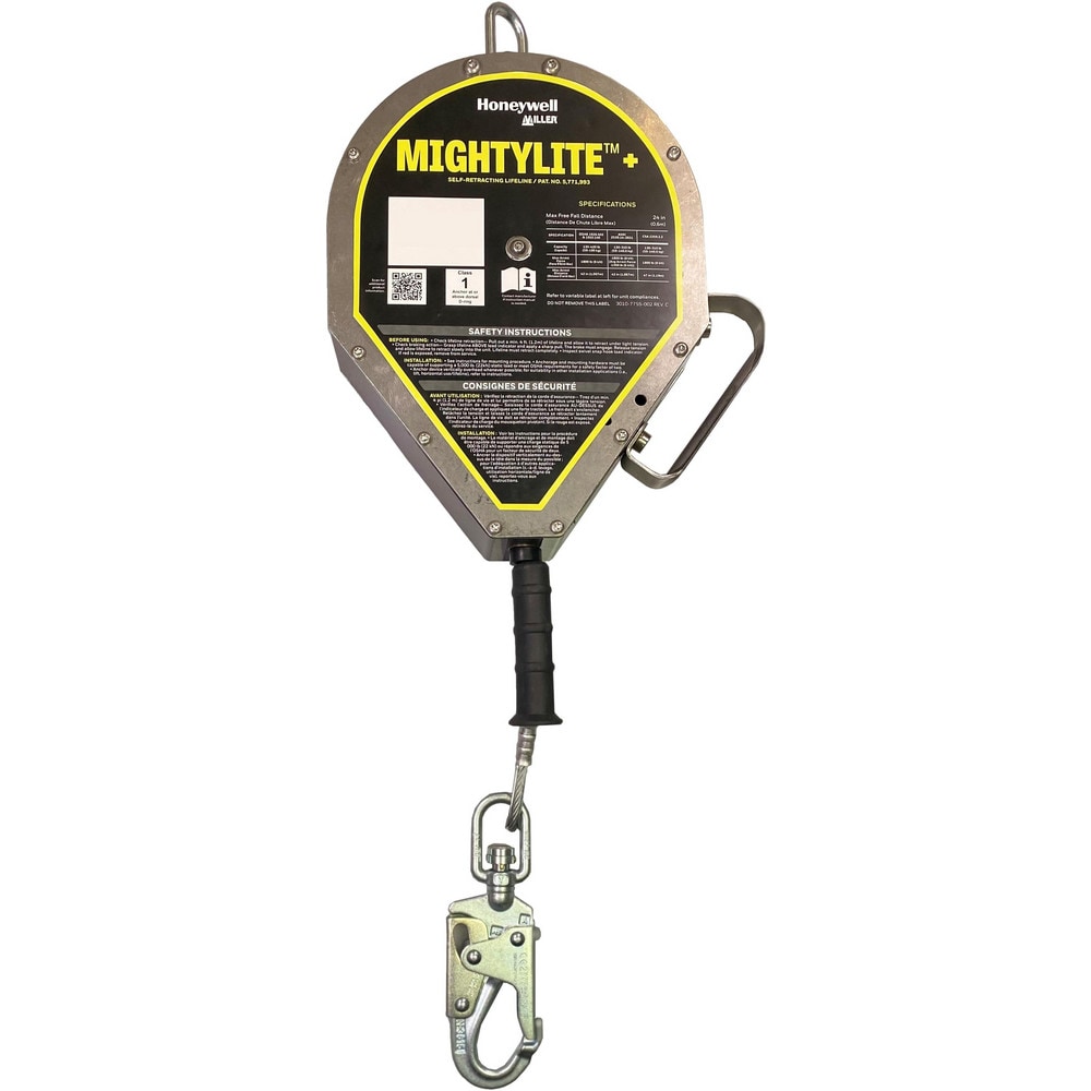 Miller - Self-Retracting Lifeline: 420 lb Capacity, 30.00' Lifeline,  Carabiner | MSC Direct