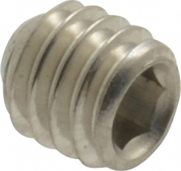 Value Collection MASS0040004CP Set Screw: M4 x 0.70 x 4 mm, Cup Point, Stainless Steel, Grade 18-8 & Austenitic Grade A2 Image