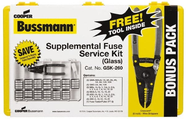 Cooper Bussmann 32 to 250 VAC/VDC, Fuse Service Kit 76181650 MSC  Industrial Supply