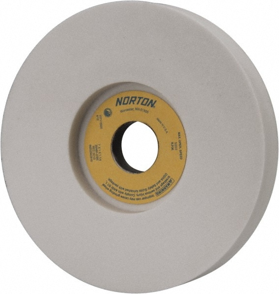 Norton 66252942816 Surface Grinding Wheel: 7" Dia, 1" Thick, 1-1/4" Hole, 60 Grit, J Hardness Image