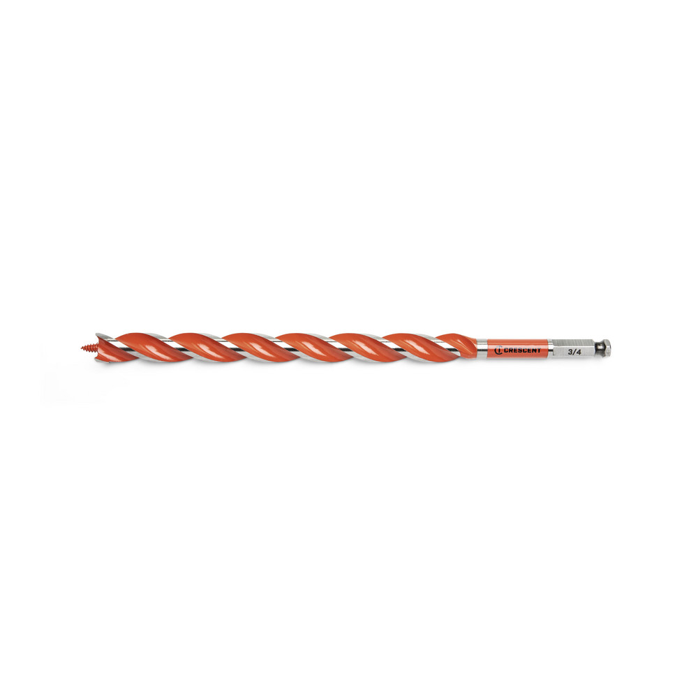 Crescent Auger  Utility Drill Bits Auger Bit Size 075 in Shank Diameter 04375 Shank Type Hex  Part CDAG1337