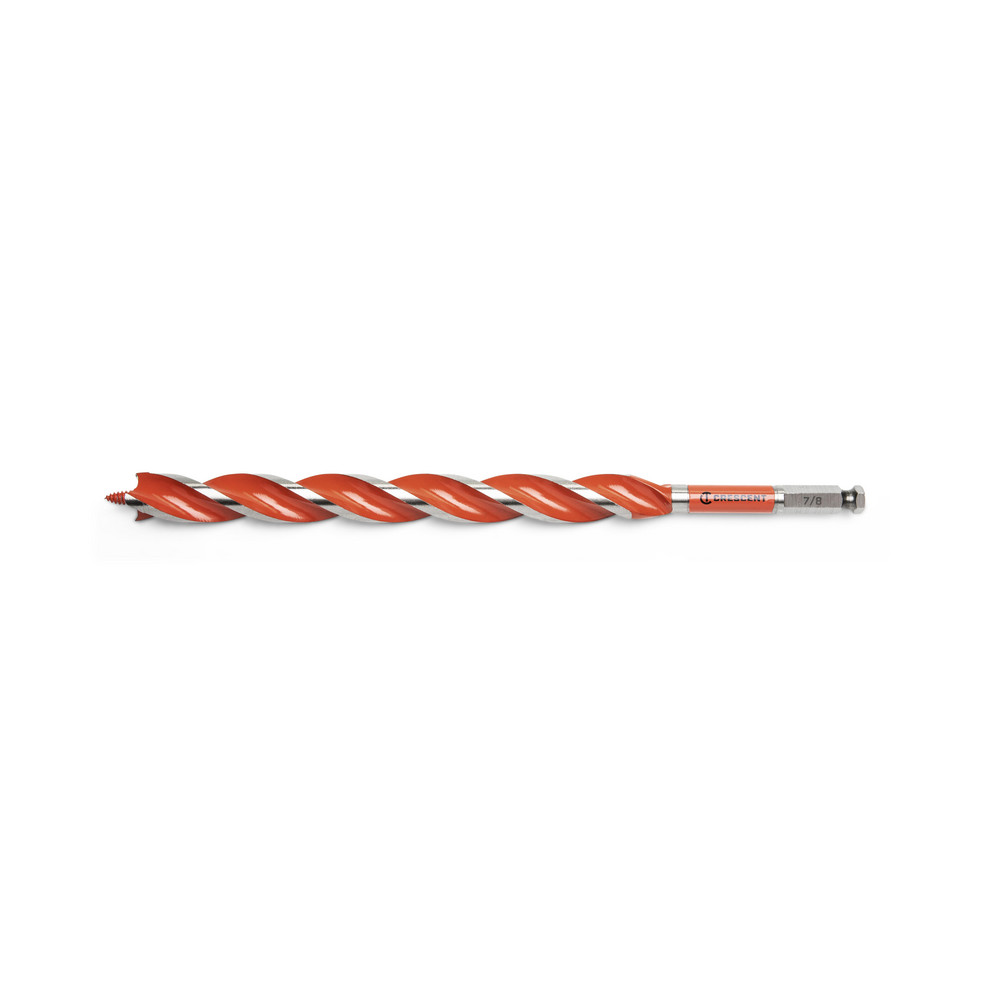 Crescent Auger  Utility Drill Bits Auger Bit Size 0875 in Shank Diameter 04375 Shank Type Hex  Part CDAG1341