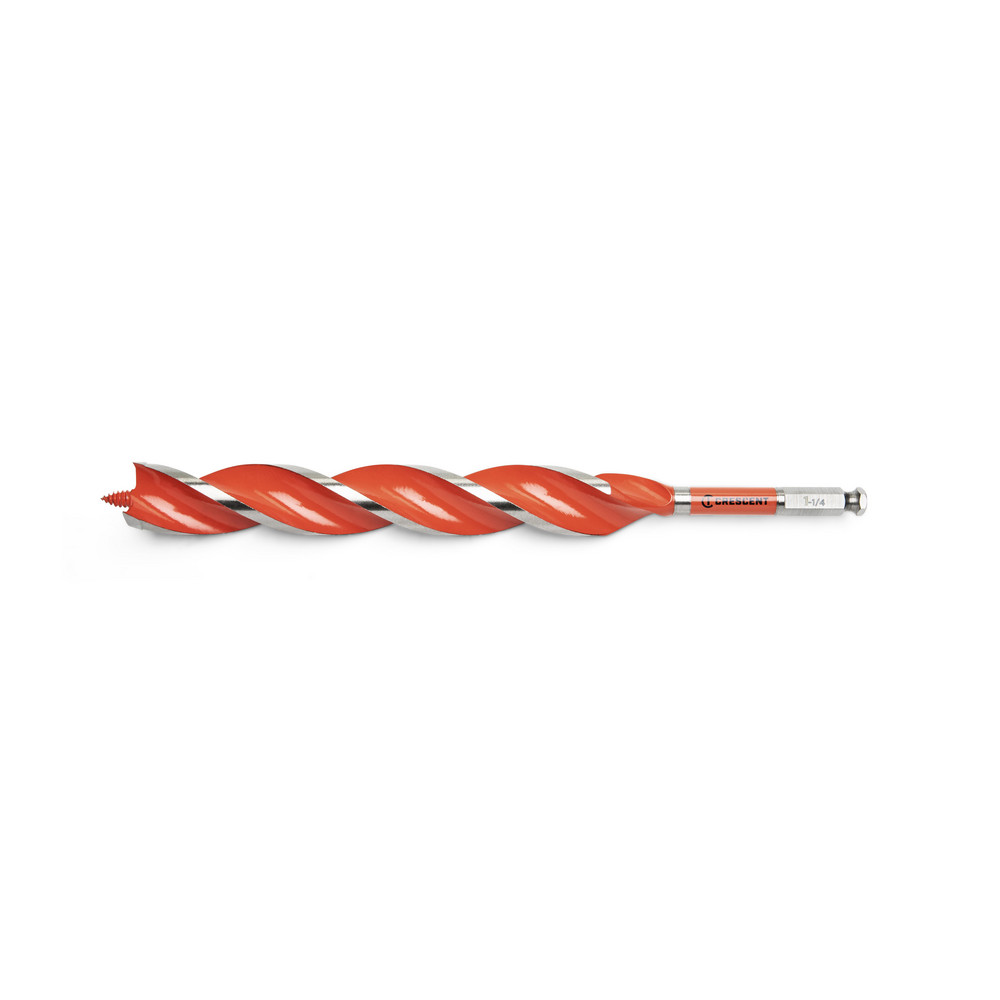 Crescent Auger  Utility Drill Bits Auger Bit Size 125 in Shank Diameter 04375 Shank Type Hex  Part CDAG1349