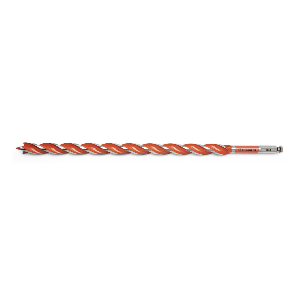Crescent Auger  Utility Drill Bits Auger Bit Size 075 in Shank Diameter 03750 Shank Type Hex  Part CDAG1737