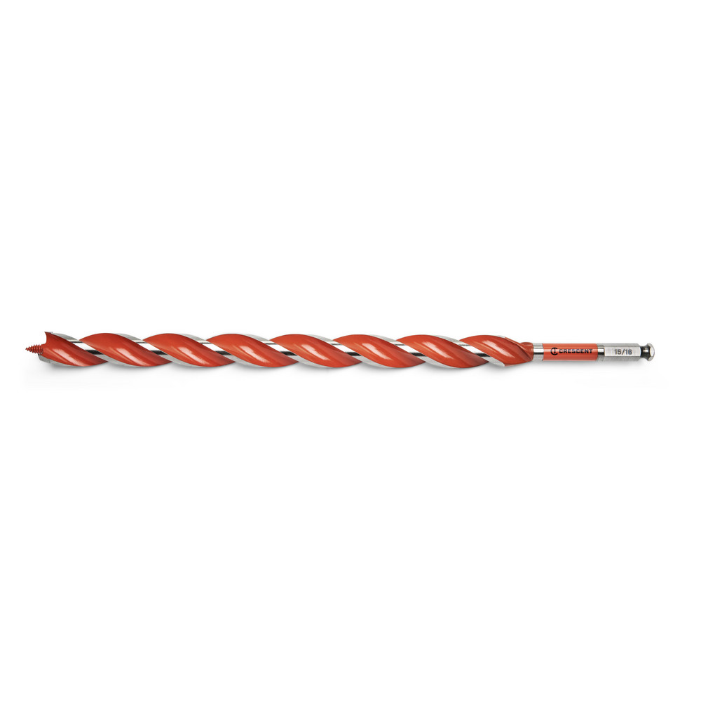 Crescent Auger  Utility Drill Bits Auger Bit Size 09375 in Shank Diameter 04375 Shank Type Hex  Part CDAG1743