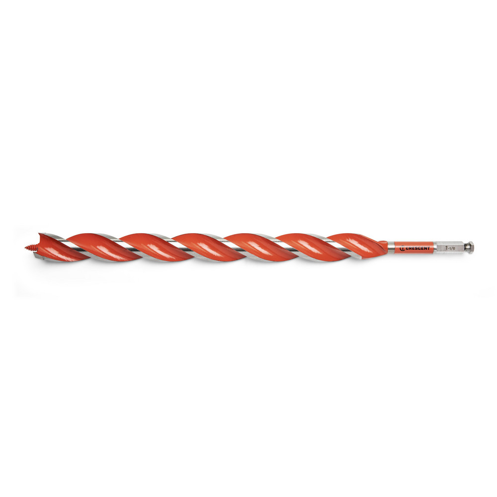 Crescent Auger  Utility Drill Bits Auger Bit Size 1125 in Shank Diameter 04375 Shank Type Hex  Part CDAG1747
