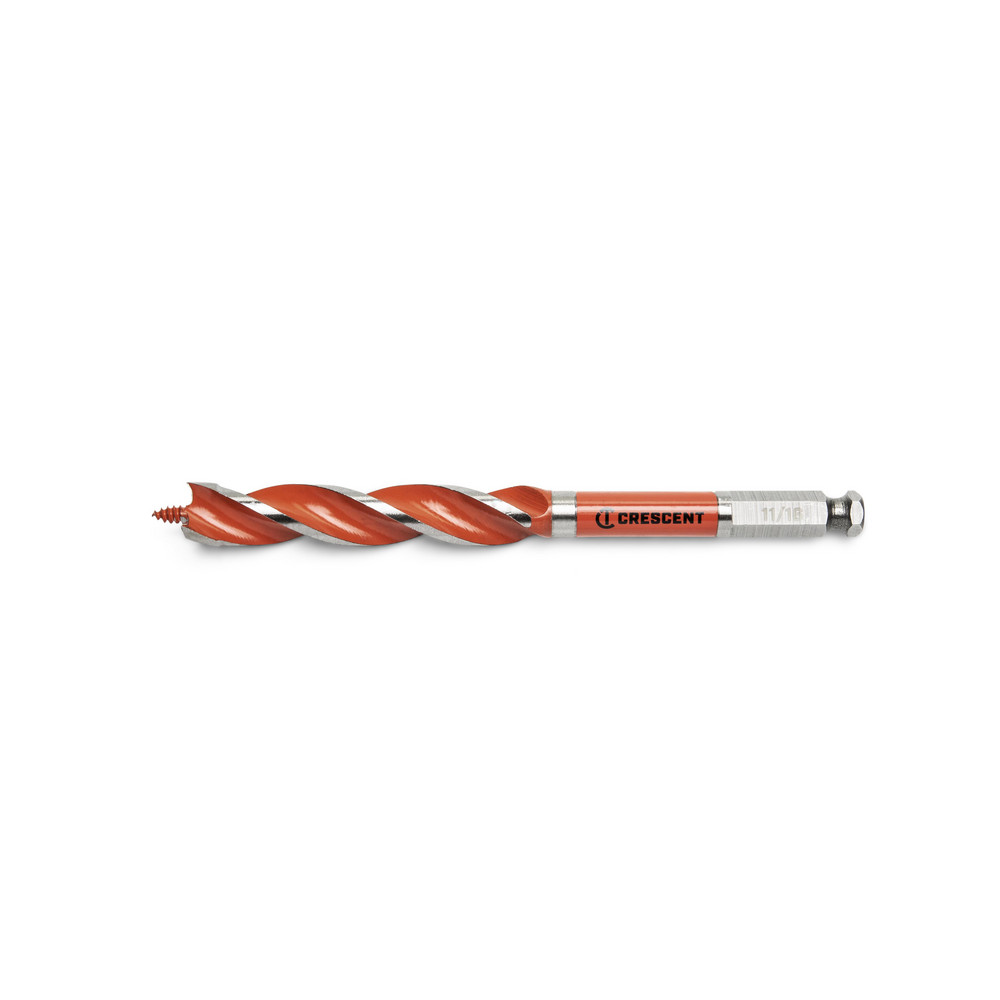 Crescent Auger  Utility Drill Bits Auger Bit Size 06875 in Shank Diameter 04375 Shank Type Hex  Part CDAG7535