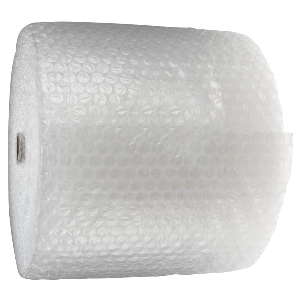 Made in USA 188' Long x 12 Wide x 5/16 Thick, Medium Sized Bubble Roll - Clear, Perforated Every 12 | Part #4061067