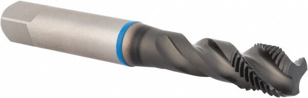 Spiral Flute Tap: 3/8-24, UNF, 3 Flute, Modified Bottoming, 2B Class of Fit, High Speed Steel, Hardslick Finish