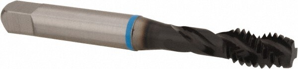 Spiral Flute Tap: 5/16-18, UNC, 3 Flute, Modified Bottoming, 2B Class of Fit, High Speed Steel, Hardslick Finish
