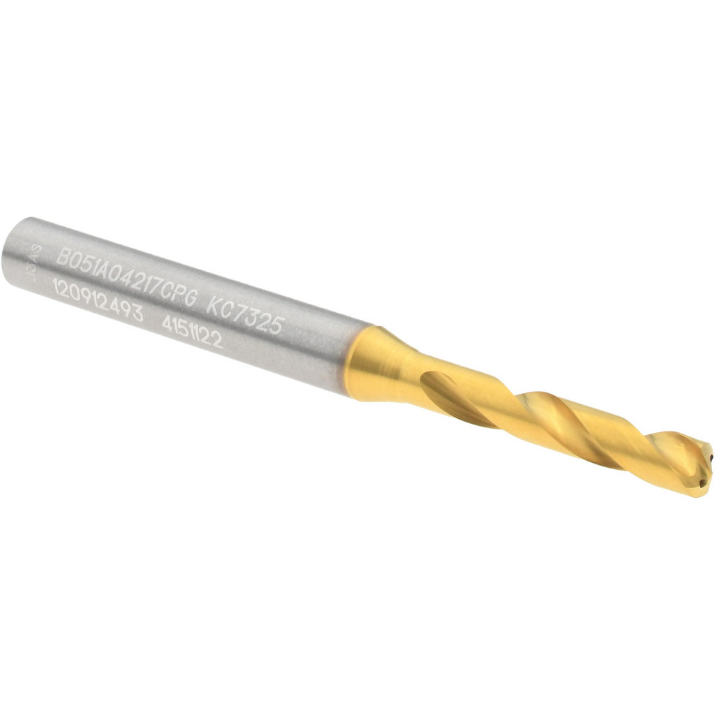 Kennametal 4151122 Screw Machine Length Drill Bit: 0.166" Dia, 140 &deg;, Solid Carbide Image