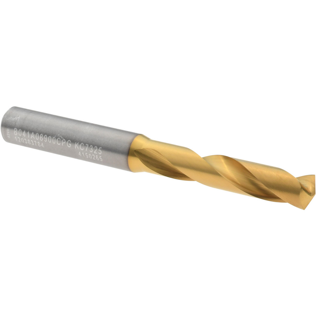 Kennametal 4150265 Screw Machine Length Drill Bit: 0.3504" Dia, 140 &deg;, Solid Carbide Image