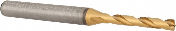 Kennametal 4150641 Jobber Length Drill Bit: 0.1378" Dia, 140 &deg;, Solid Carbide Image