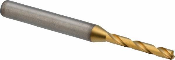 Kennametal 4150638 Jobber Length Drill Bit: 0.1299" Dia, 140 &deg;, Solid Carbide Image