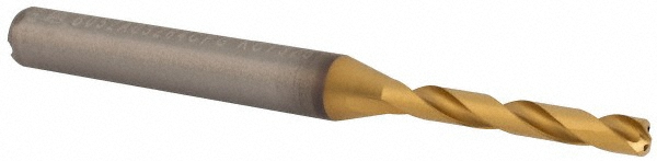 Kennametal 4149131 Jobber Length Drill Bit: 0.1285" Dia, 140 &deg;, Solid Carbide Image