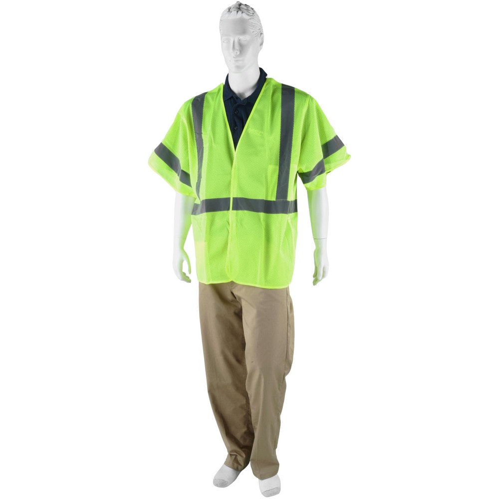 BALLISTIK™ SOLID SAFETY VEST WITH ZIPPER - Acure Safety