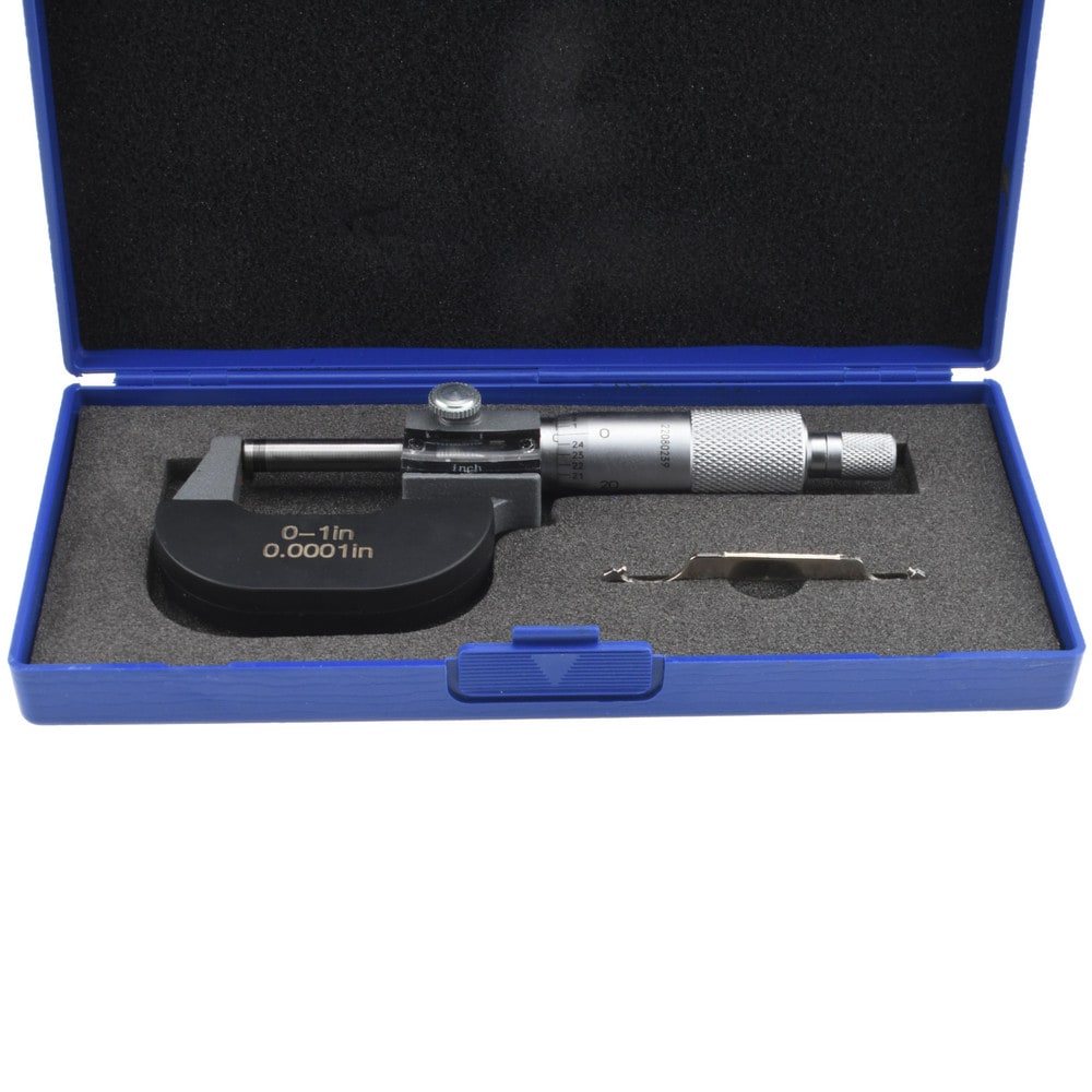 Mechanical Outside Micrometer: 1" Range, 0.0001" Graduation
