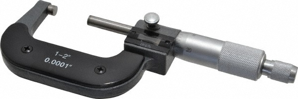 Value Collection 600-3012 Mechanical Outside Micrometer: 2" Range, 0.0001" Graduation Image
