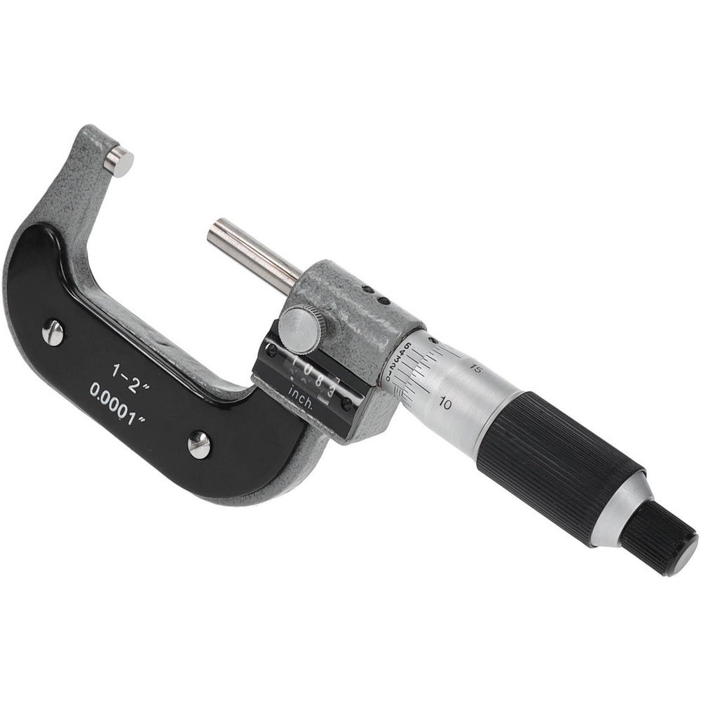 Mechanical Outside Micrometer: 2" Range, 0.0001" Graduation