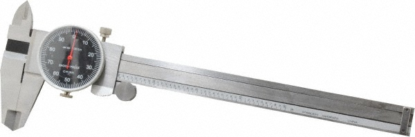 Value Collection MS501305B Dial Caliper: 6 Range, 0.001 Graduation, 0.1 per Revolution Image