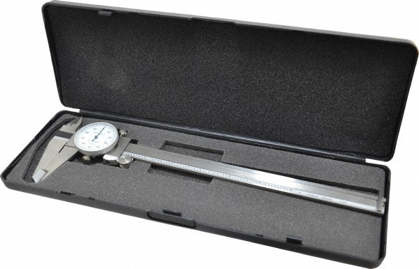 Value Collection MS501310A Dial Caliper: 8 Range, 0.001 Graduation, 0.1 per Revolution Image