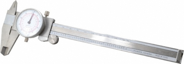 Value Collection MS501505 Dial Caliper: 6 Range, 0.001 Graduation, 0.1 per Revolution Image