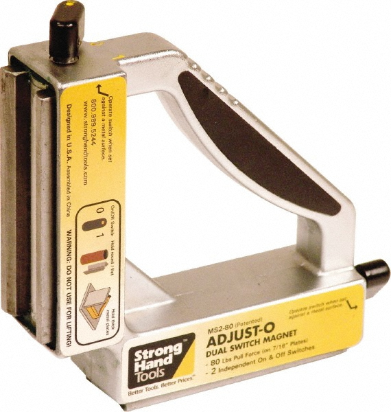 6" Wide x 1-1/2" Deep x 6" High Magnetic Welding & Fabrication Square - 80 Lb Average Pull Force