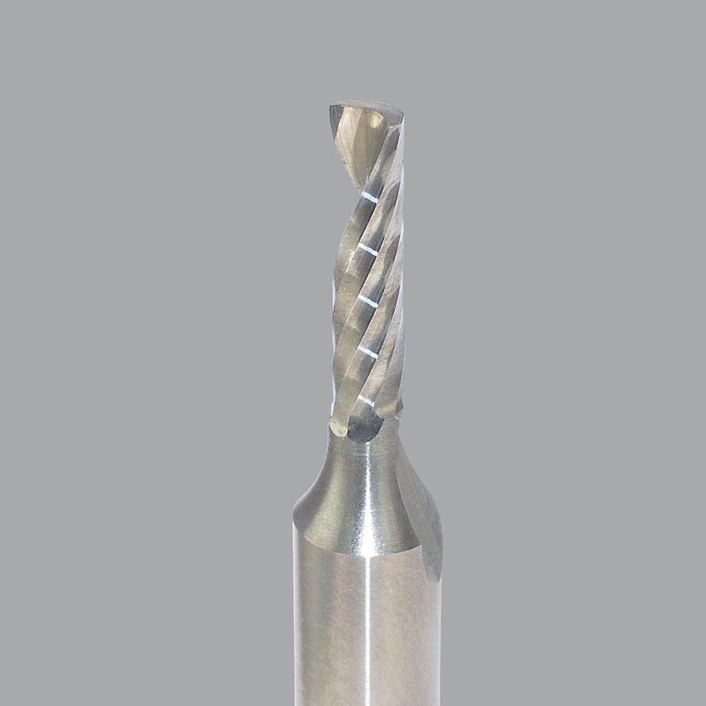 Onsrud 63-515 Spiral Router Bit: 0.125" Dia, 0.5" LOC, 1/4" Shank Dia, Upcut Image