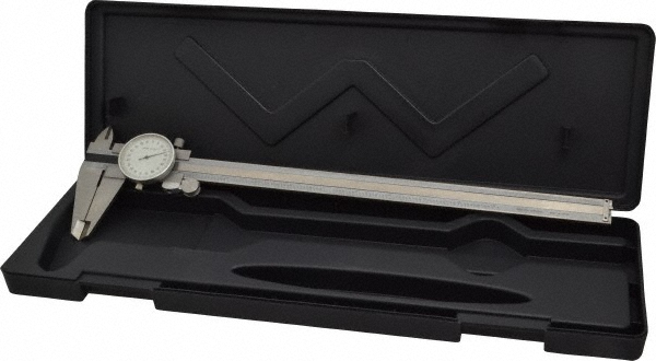 Value Collection 20W-S012 Dial Caliper: 12 Range, 0.001 Graduation, 0.2 per Revolution Image