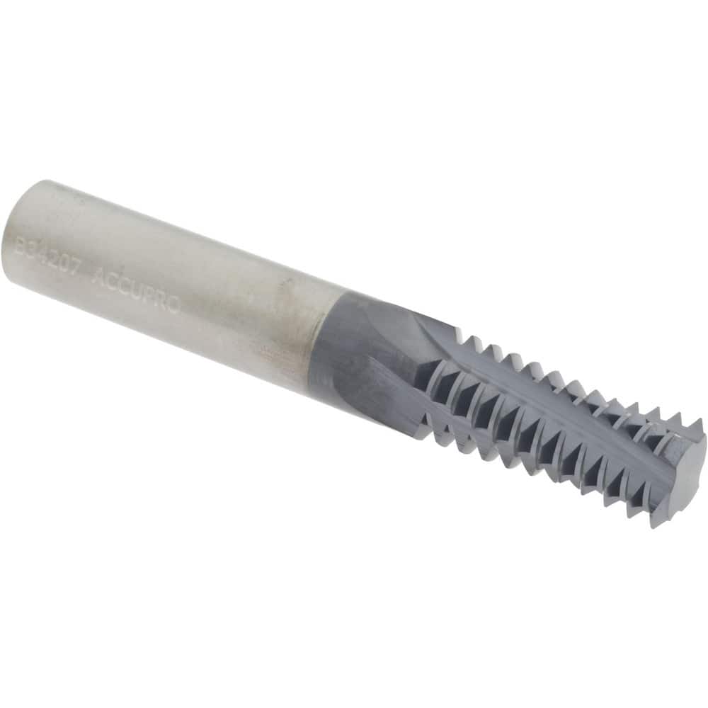 Accupro 930-00108 Helical Flute Thread Mill: #1-8, Internal, 4 Flute, 5/8" Shank Dia, Solid Carbide 